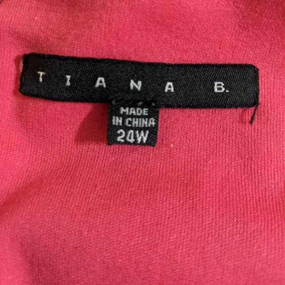 Tiana B Multi-Colored Floral Sleeveless Fit & Flare Midi Dress - size 24W - Picture 10 of 11